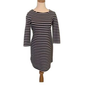 [Gap] Navy White Striped 3Q Sleeve Dress Sz: XS